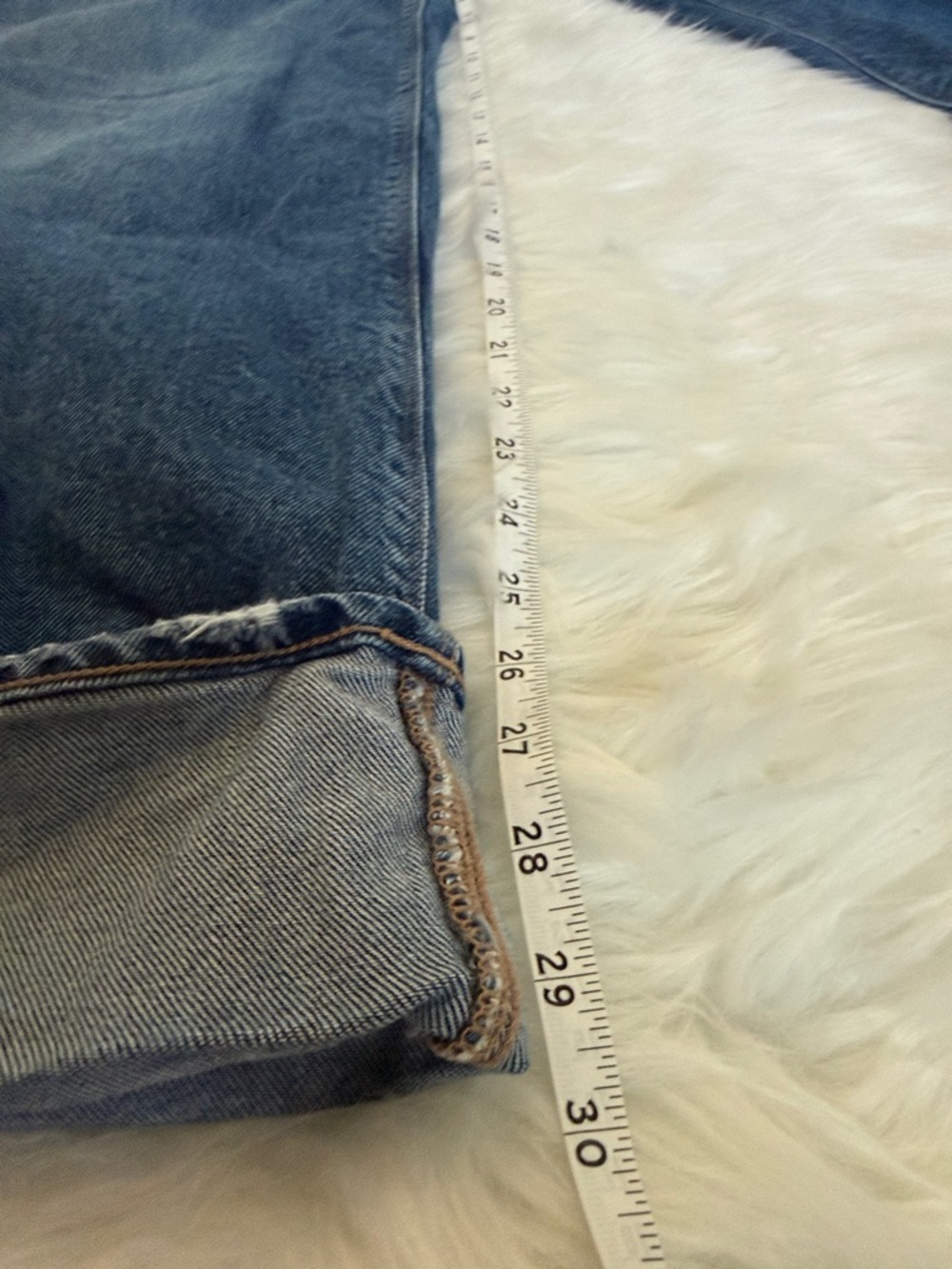 American Eagle Outfitters Blue Cropped Wide-Leg Jeans - Picture 9 of 10